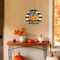Fall Door Decor – Wooden Pumpkin Welcome Sign for Front Door, Harvest & Thanksgiving Wall Hanger, Rustic Fall Home Decoration for Porch, Indoor & Outdoor (Orange)